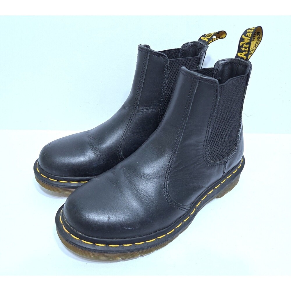Dr Martens Chelsea Boot Women Size 8 Us 2976 Slip Resistant Soft Toe Work Black